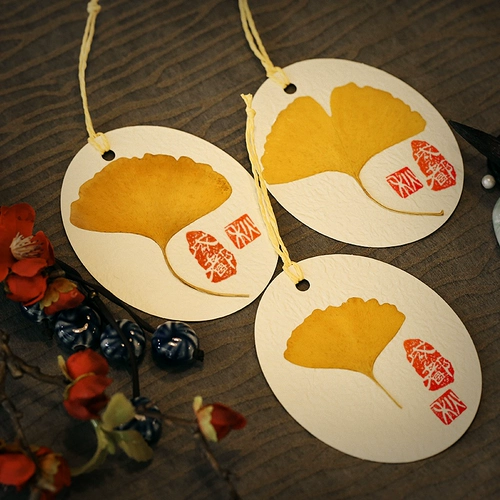 3 штуки из 1 набора гинкго оставляют закладки, образцы растений, сухие цветы, ниша для карты желания.