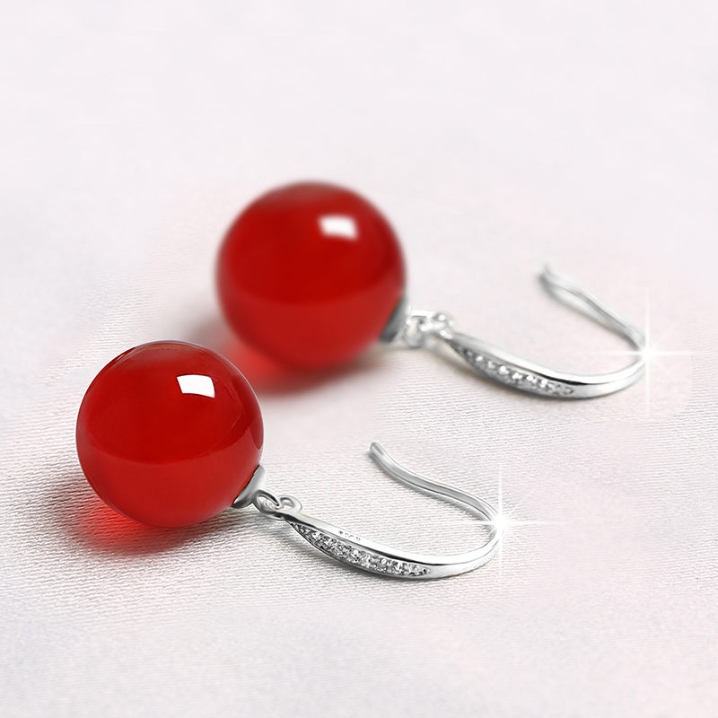 Earrings 2022 new trendy high-end sterling silver earrings simple cold wind net red earrings temperament long version is thin