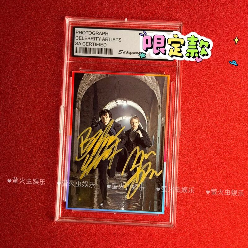 Detective Sherlock Benedict Cumberbatch Martin Freeman Autographed Photo Detective Sherlock Benedict Cumberbatch Martin Freeman Autographed Photo