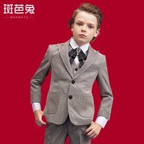 Childrens suit suit three-piece flower girl dress Korean model catwalk show performance boy suit piano costume