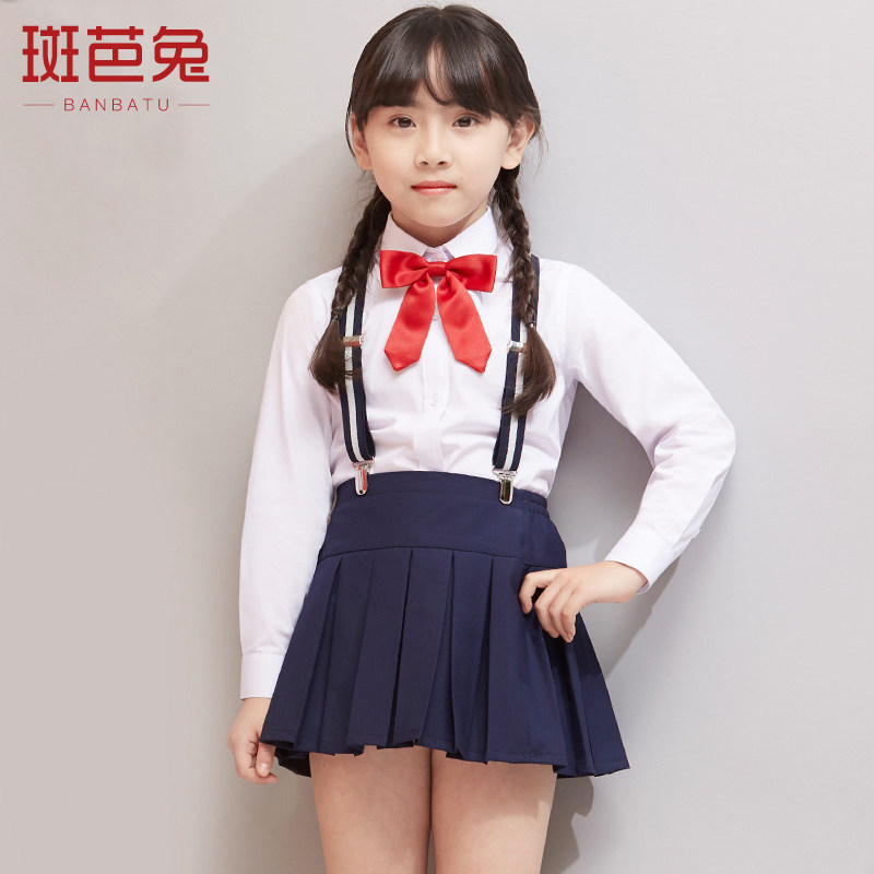 Girls' shirts, children's shirts, flower girls, big boys, British fashion show new styles