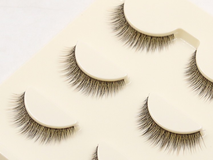 Mới 3D lập thể lông mi giả thực tế trang điểm nude tự nhiên trong suốt lông mi mô phỏng ngắn mi giả nam châm