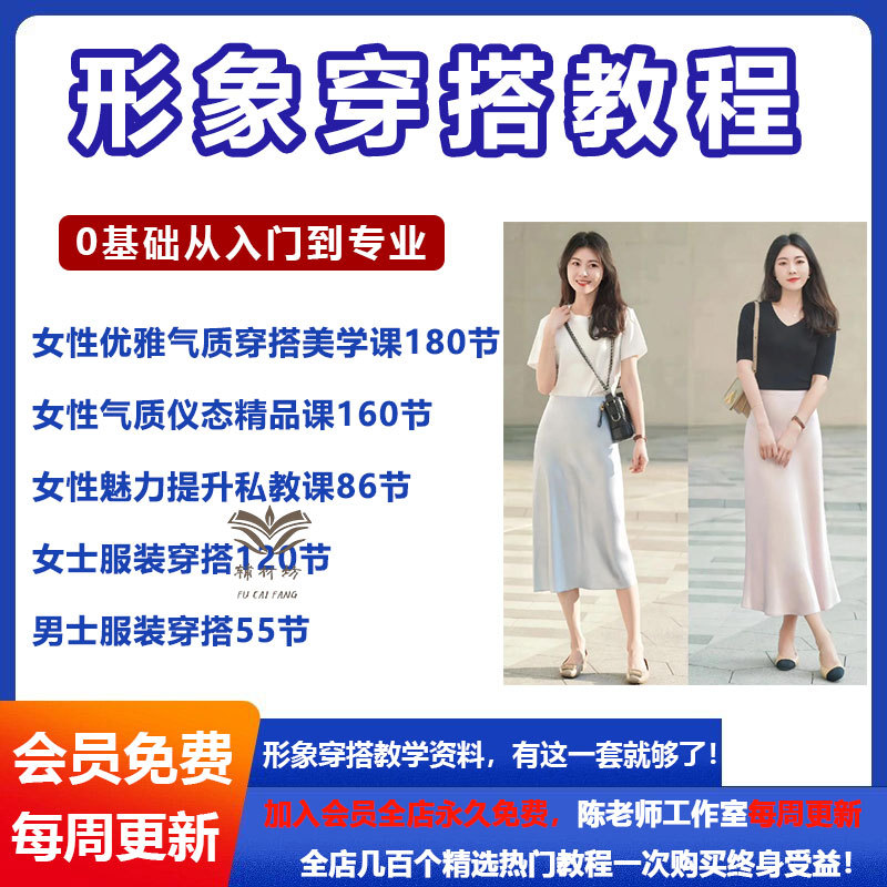 Outfit Guidance, Clothing Matching, Dressing Techniques, Women's Courses, Teaching and Management, Men's and Women's Image Design, Dressing