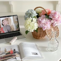 Летняя гортеня 6 (белый 2 фиолетовый 2 синий 1 розовый 1)