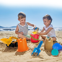 German Hape beach chic fun 7 pieces 1-year-old male girl small bucket shower child digging for a puzzle toy