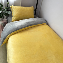 Coral suede Three sets of winter double face suede quilt cover with suede 1 2m bed Ogasawara thickened Farah suede bed with four pieces