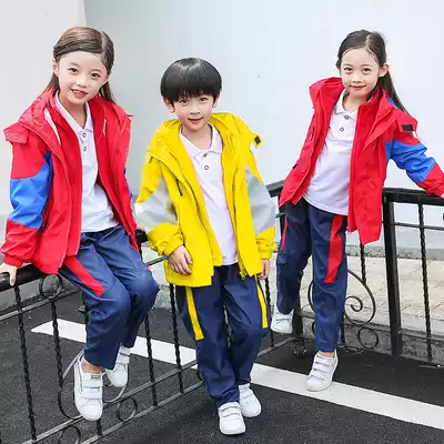 Kindergarten garden clothes spring and autumn clothes British assault clothes three-piece set teachers class clothes Primary School uniforms set customization