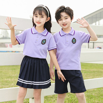 Kindergarten Garden clothes Summer short sleeves Primary school uniforms Childrens class Childrens class Two sets of summer clothes 61 performance clothes