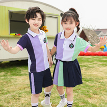 Kindergarten Garden Suit Summer Dress Graduation Suit Childrens Chorus Out of Primary School Pupils Performance Costume Summer Two Suits