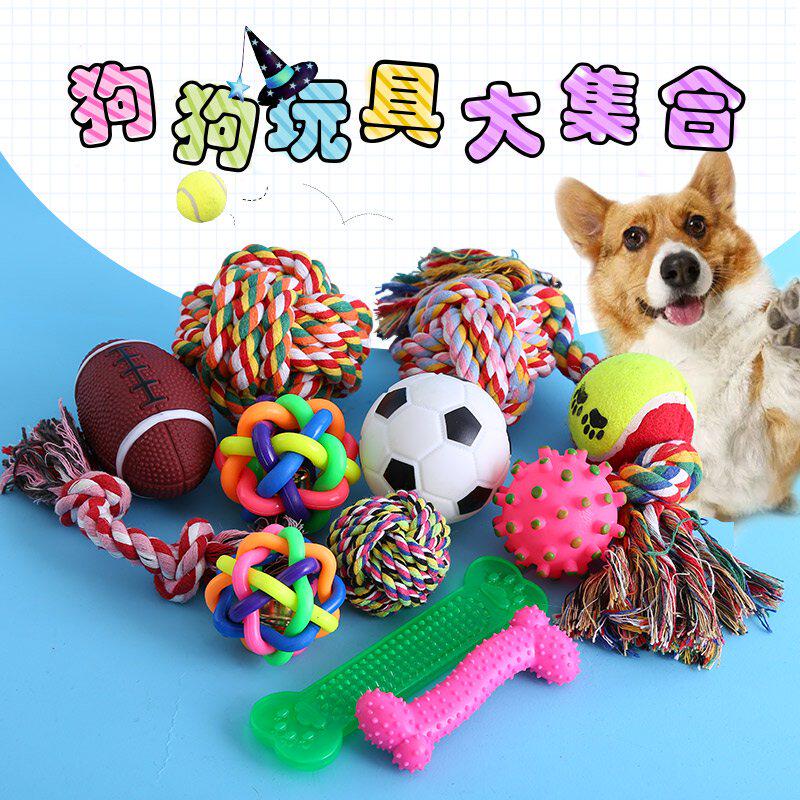 Dog toys bite resistant puppy teeth pet ball golden hair
