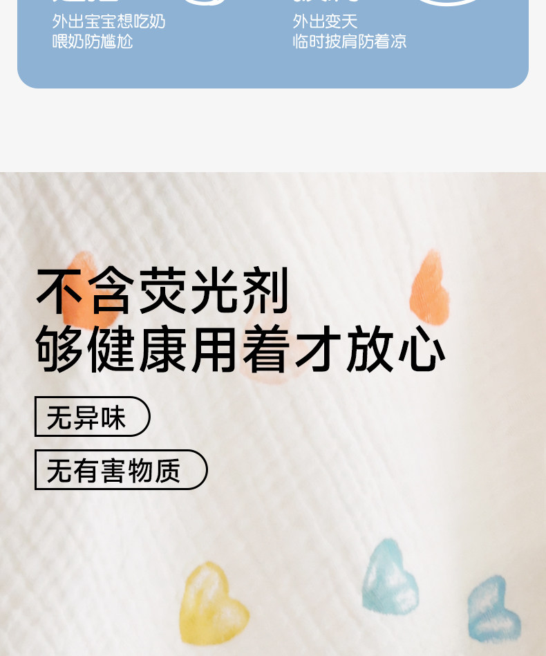 喂奶遮羞布纯棉哺乳巾外出遮挡喂奶神器防走光加大月子披肩遮挡衣 — 13