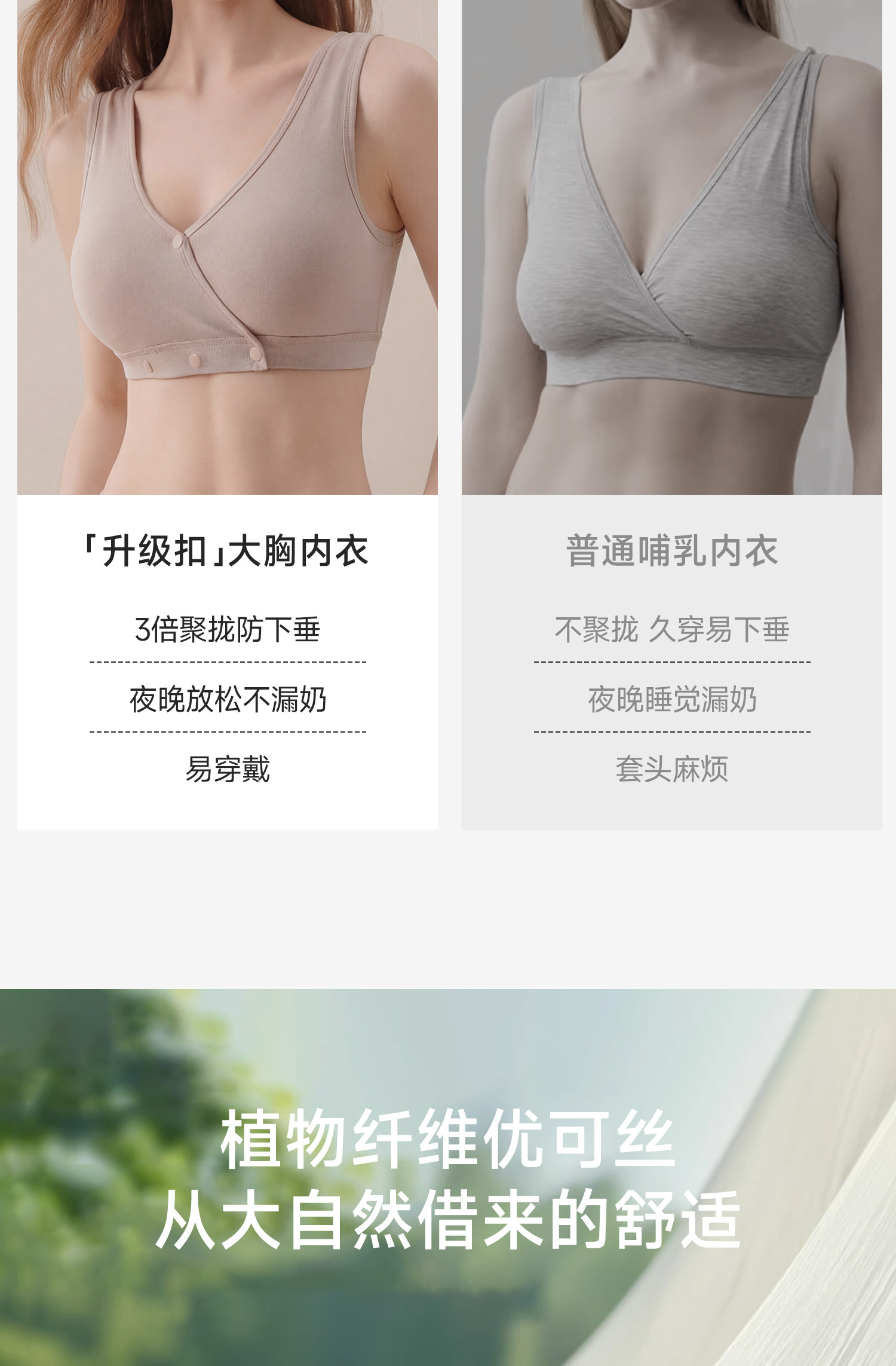 【C-G大码大胸】哺乳内衣大罩杯防下垂产后喂奶专用夏季薄款胸罩 — 13