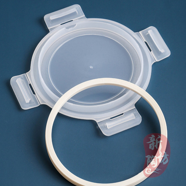 Food grade fresh-keeping lid glass ກ່ອງອາຫານທ່ຽງ lid round square rectangular sealed bowl lid lid accessories lock available