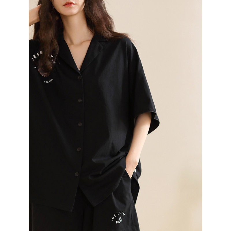 Pajamas women's summer 2021 new thin modell suit women's Korean version can wear summer short-sleeved home clothes