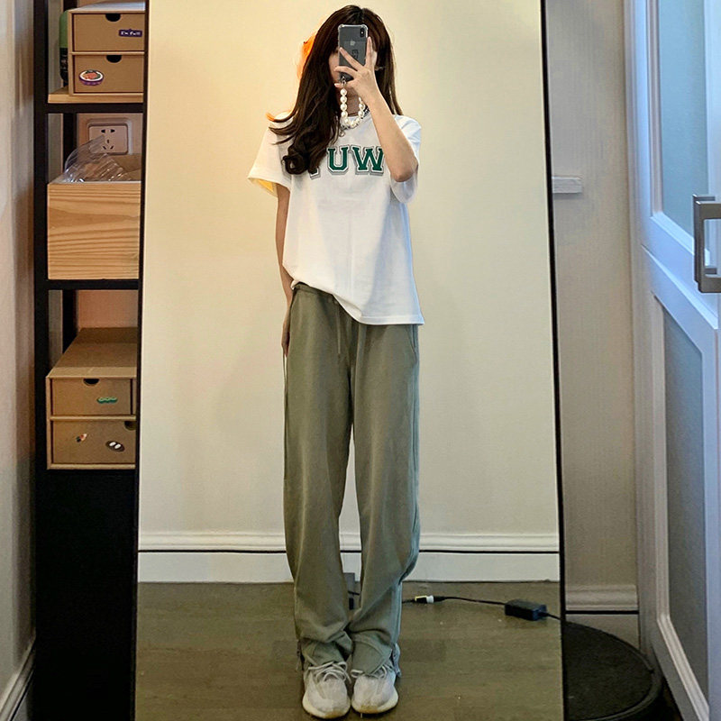 2021 Summer new casual Fashion suit Female Korean version temperament can be sweet and salt small sub-reduced two sets