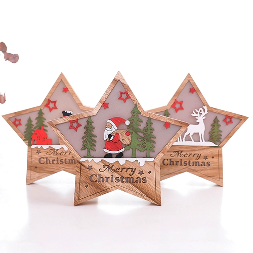 Рождественское брендовое деревянное ювелирное украшение, подарок на день рождения