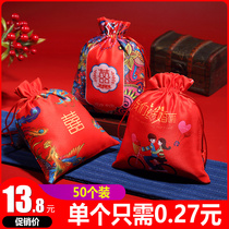 Wedding candy bag Wedding bag large wedding sandbag Chinese style small tote bag Baby full moon housewarming