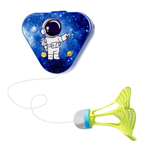 Badminton single training device indoors for one person to play automatic rebound and spin at home for children and adults to practice