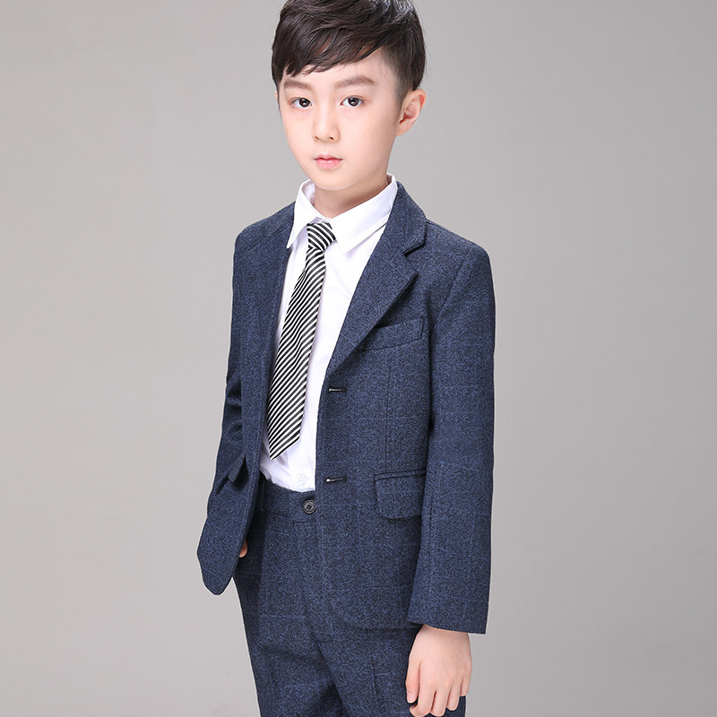 Boys Suit Dress Suit Children Flower Girl Suit Piano Performance Suit Boy Suit Little Gentleman Autumn and Winter