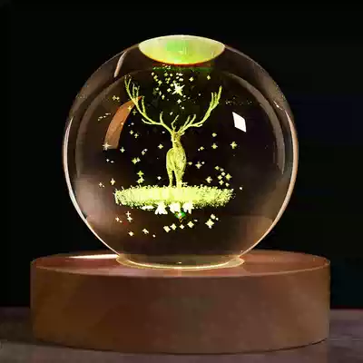 Girls birthday gifts glowing crystal balls to send classmates, girlfriends, lovers, bedroom girlfriends, creative romantic gifts