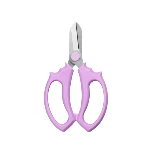 Ножницы и ветви цветов.