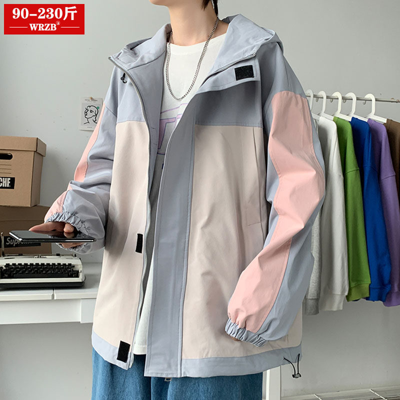 Fat Mm Tooling Jacket Women's Ins Chaoga Fat Increase Code Female Dress Han Edition Loose 100 Hitch Spring Autumn Tandem Hat Baseball Suit