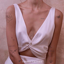 Su Xiaomu plant tattoo stickers juice herbal flowers English chest clavicle waterproof durable female stickers