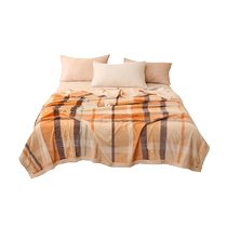 Autumn and winter office blanket single piece coral velvet shawl blanket home lunch break sofa blanket student dormitory thin quilt