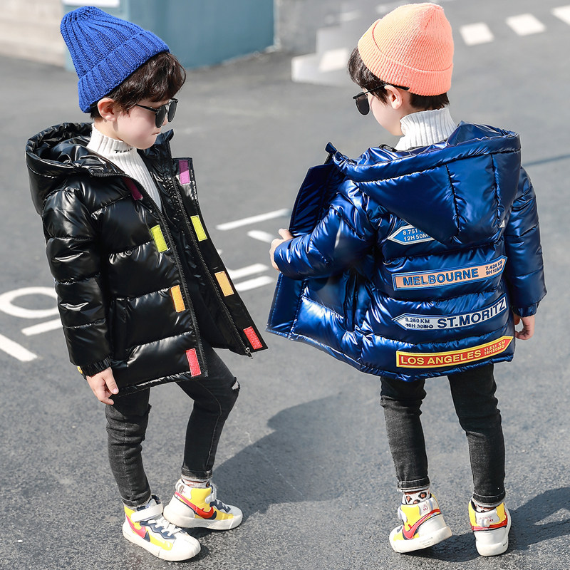 Boys' padded jacket thickened handsome children's winter down jacket 2021 new children 3 years old 6 baby 4 tide 5