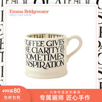 Emma Bridgewater British Emma Black Toast Small mug Personality letter Ceramic Cup