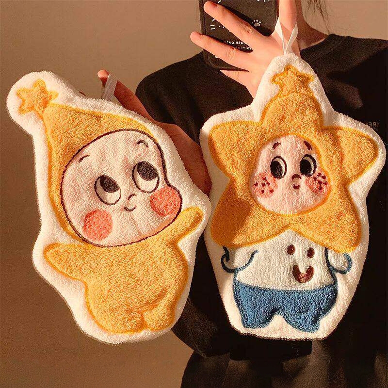 Japanese Cute Hanging Hand Towel, Thickened Coral Fleece, Super Absorbent and Quick-Drying, Kitchen and Bathroom Hand Towel Japanese Cute Hanging Hand Towel, Thickened Coral Fleece, Super Absorbent and Quick-Drying, Kitchen and Bathroom Hand Towel