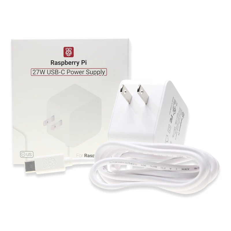 Официальный блок питания Raspberry Pi 5 5V 5A, адаптер питания USB-C на 27W для Raspberry Pi 5