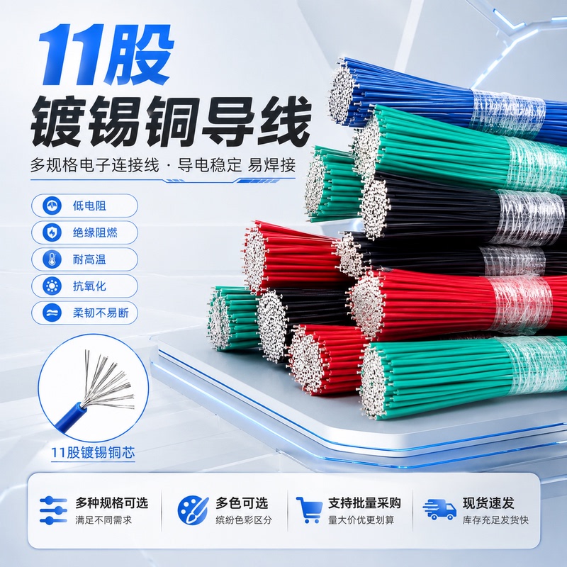 Jumper Wires, Welding Wires, Conductor Wires, Double-Ended Tinned Wires, Pcb Circuit Boards 26/24/22/20/18Awg