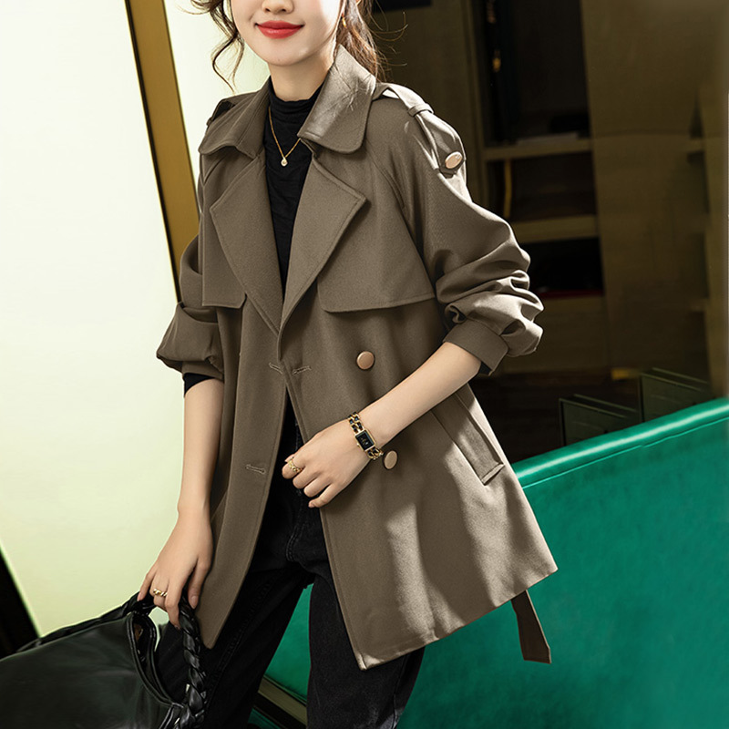 High-End Mid-Length Trench Coat for Women, Popular in Autumn and Winter, Very Beautiful, Large Size, Classy and Elegant Casual Coat