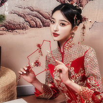 Xiuhe dress bridal woman 2021 new wedding cabinet dress Chinese wedding dress toast dress Wedding dress Dragon and phoenix coat spring and summer