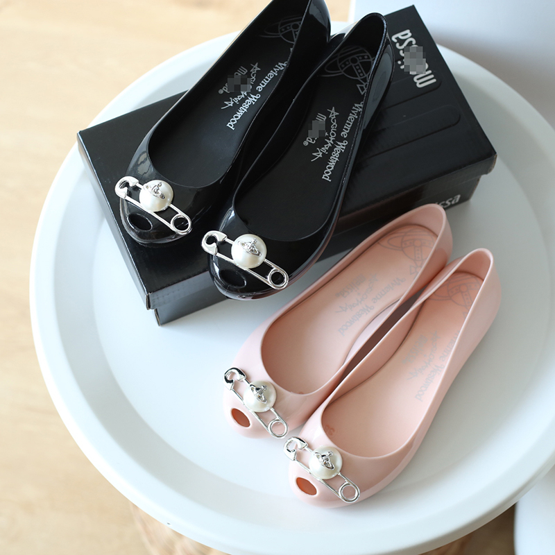 Pin jelly single shoes Fish mouth sandals