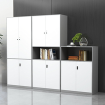 Gray and white color file cabinet Low cabinet Steel iron cabinet Floor-to-ceiling office locker with password lock partition bookcase