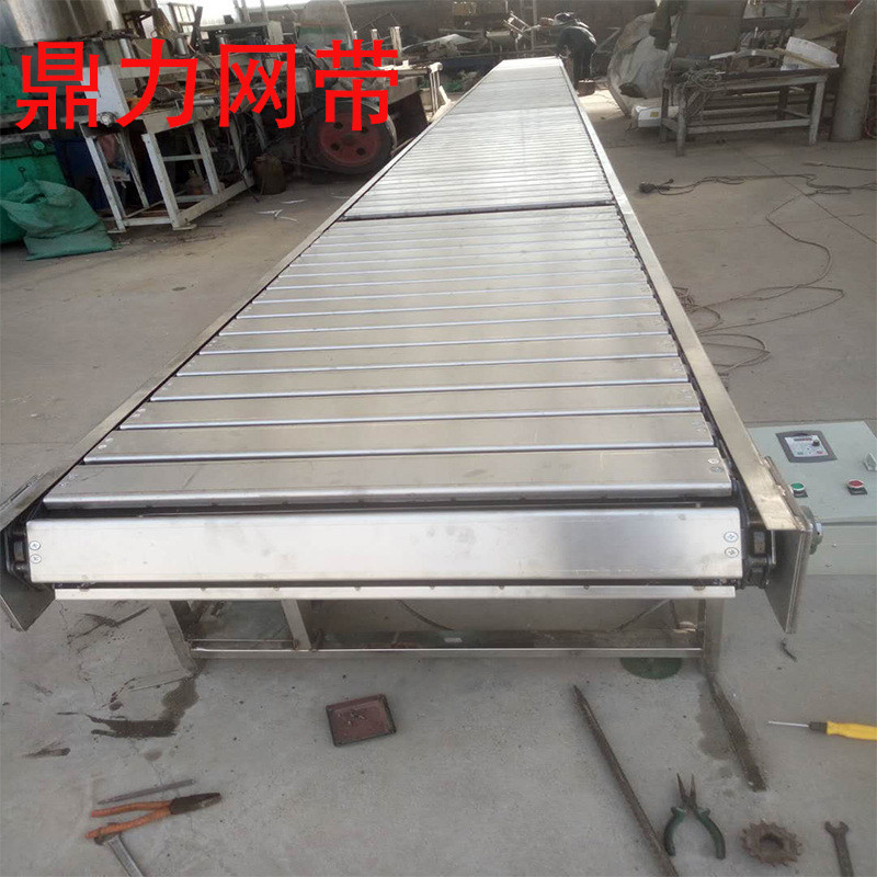 Customized 304 stainless steel chain plate conveyor drug beverage condiment conveying spiral mesh belt small conveyor