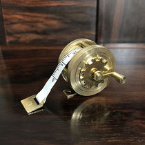 Liyebo Liye exquisite tape measure brass manual scroll portable retro flywheel small tape measure for birthday fun