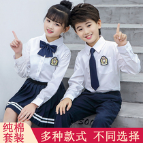 Children of primary and middle school children large chorus poetry recitation of Yinglun School Uniforms Kindergarten Class uniforms Costume Autumn and Winter