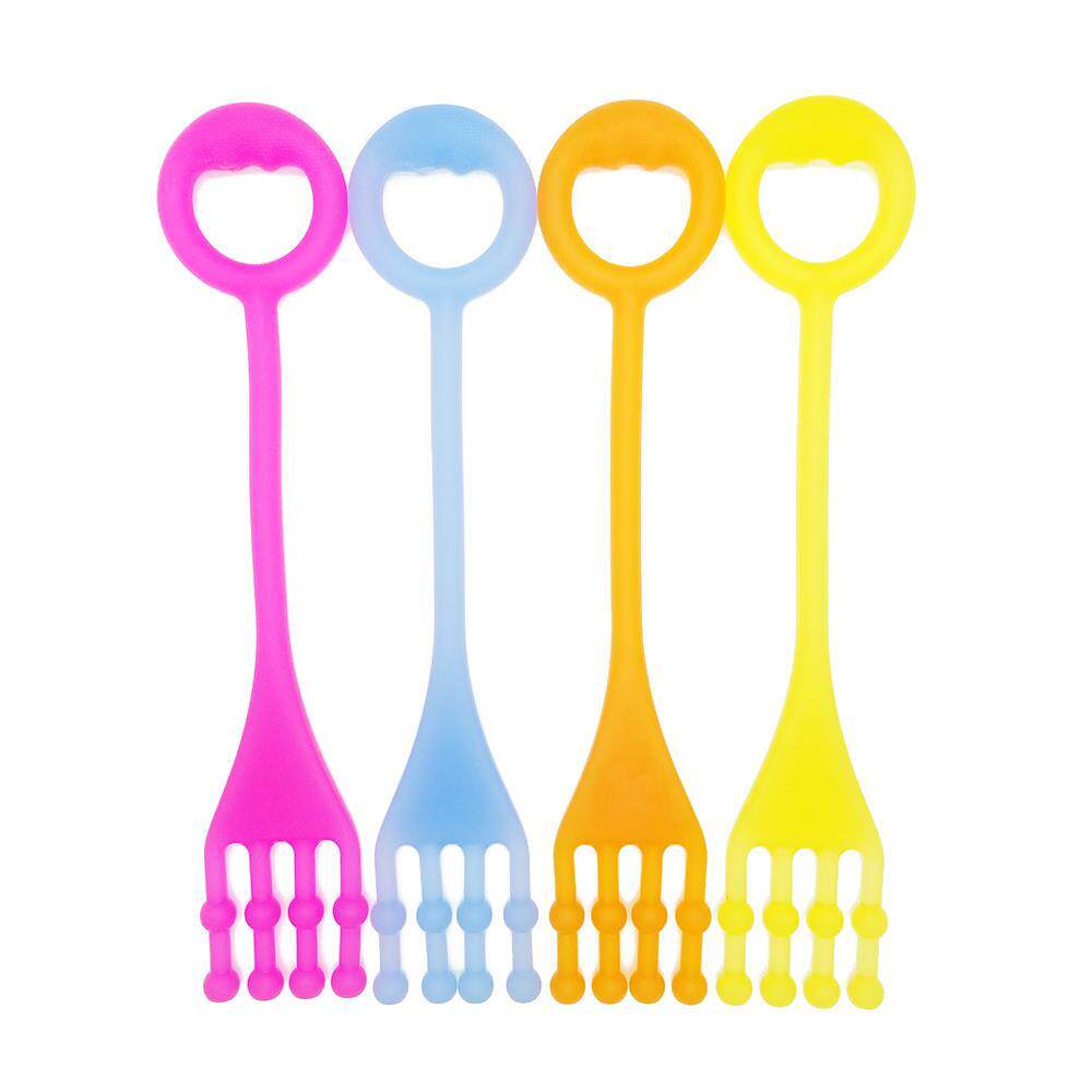 Silicone two-section toe pull rope elastic yoga stretch belt home fitness training chest expander arm puller