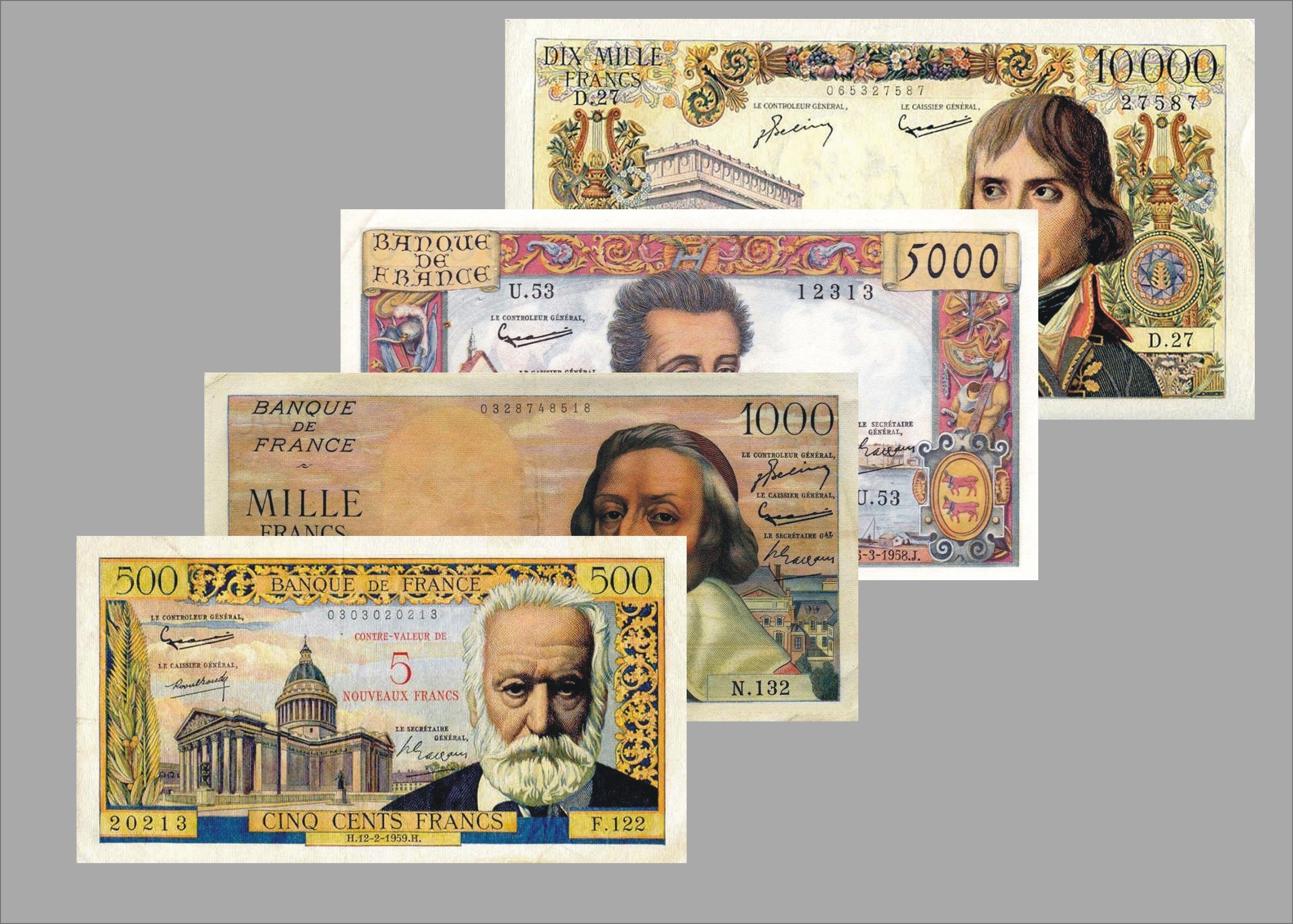 法国旧法郎纸币的魅力，你了解多少？收藏级道具币的深度解析-纪念章定制-淘宝好物网