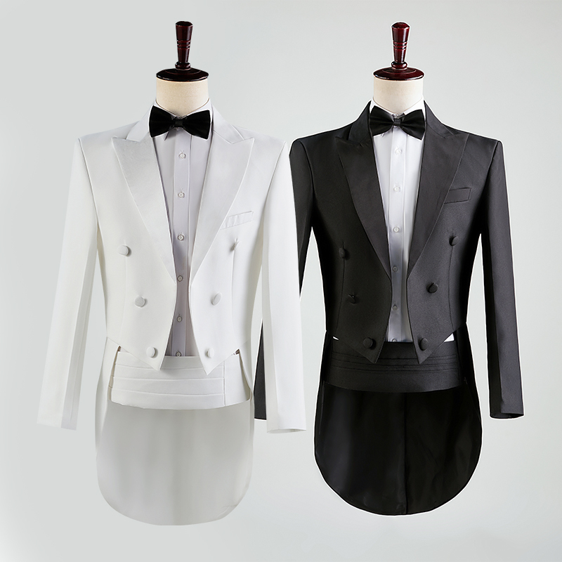 Tuxedo Men's Performance Clothing Host Suit Men's Singer Suit Wedding Magician Choir Conductor Suit Tuxedo Men's Performance Clothing Host Suit Men's Singer Suit Wedding Magician Choir Conductor Suit
