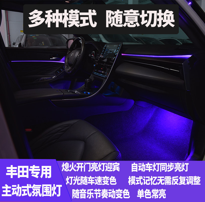 Applicable to the eighth generation Camry RAV4 Rongfang Asian dragon Leiling Corolla atmosphere light acrylic car interior modification
