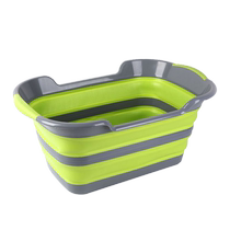 Drainable bathtub foldable pet bathtub dog and cat pet cleaning basin multi-purpose folding laundry basin