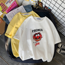 Net red t-shirt female ins hyperfire short sleeve blouses design feeling small crowdsourced summer loose Korean version half sleeve 2021 new wave