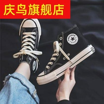  Children canvas shoes High top boys and girls casual shoes white board shoes School shoes 2019 Spring and Autumn flat parent-child