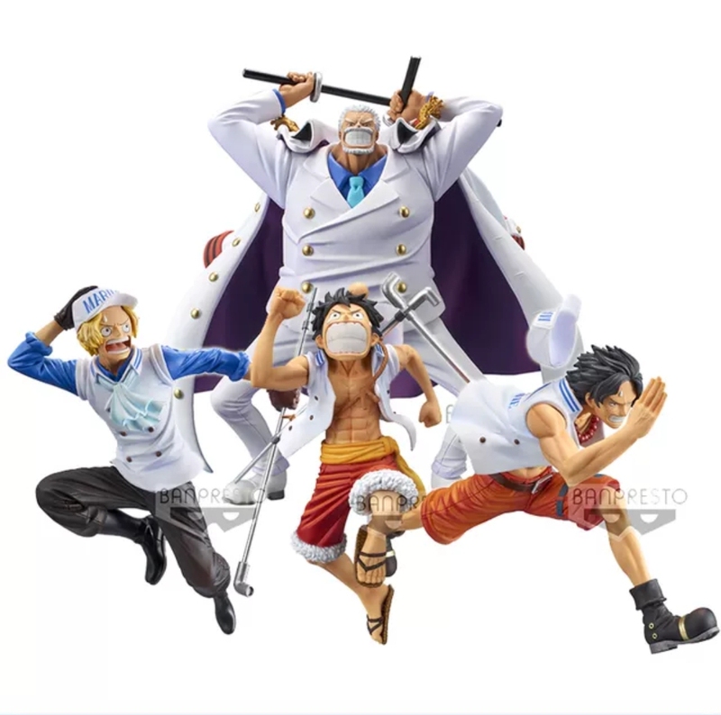 Bandai Official One Piece Dreamy Navy Three Brothers Luffy Ace Sabo Figure