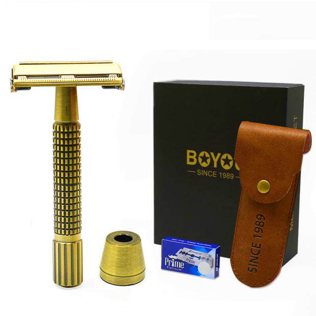 Boogu pure copper hand shaving old-fashioned shaved blade blade shaved blade shaving knife imported into Germany