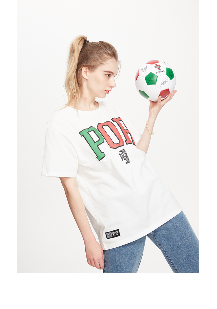 Portugal National Team Official White Cotton T-shirt